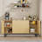 Fluted Credenza Buffet Cabinet with Storage