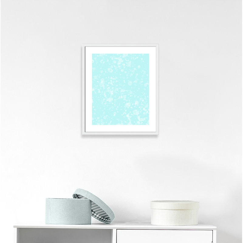 Impression sur papier de bulles fantaisistes, H 25,5 po x l 21,5 po x P 1,1875 po, Encadré de boîte blanc