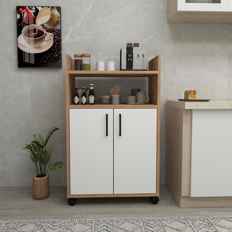 Lomnick Display Cabinet, Atlantic Pine/White
