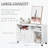 Printer Stand Home Office Mobile Cabinet Organizer Desktop with Caster Wheels, 2 Locking Breaks and Drawer