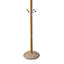 Portemanteau 73 po en chrome et bois, finition chêne-1940449507