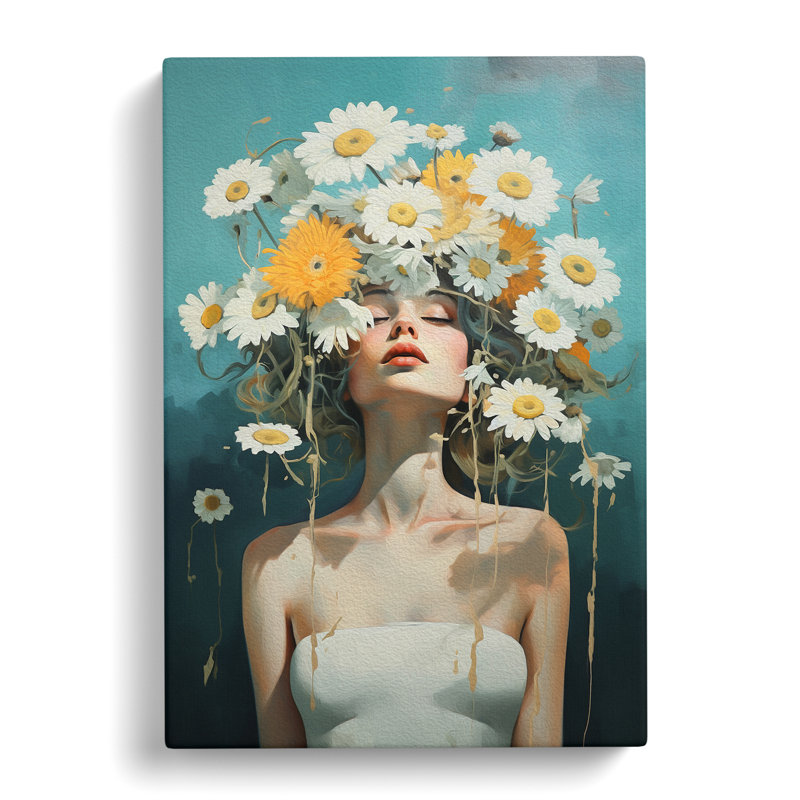 Daisy Dadaism Art - No Frame Print, 60cm H x 40cm W x 3cm D