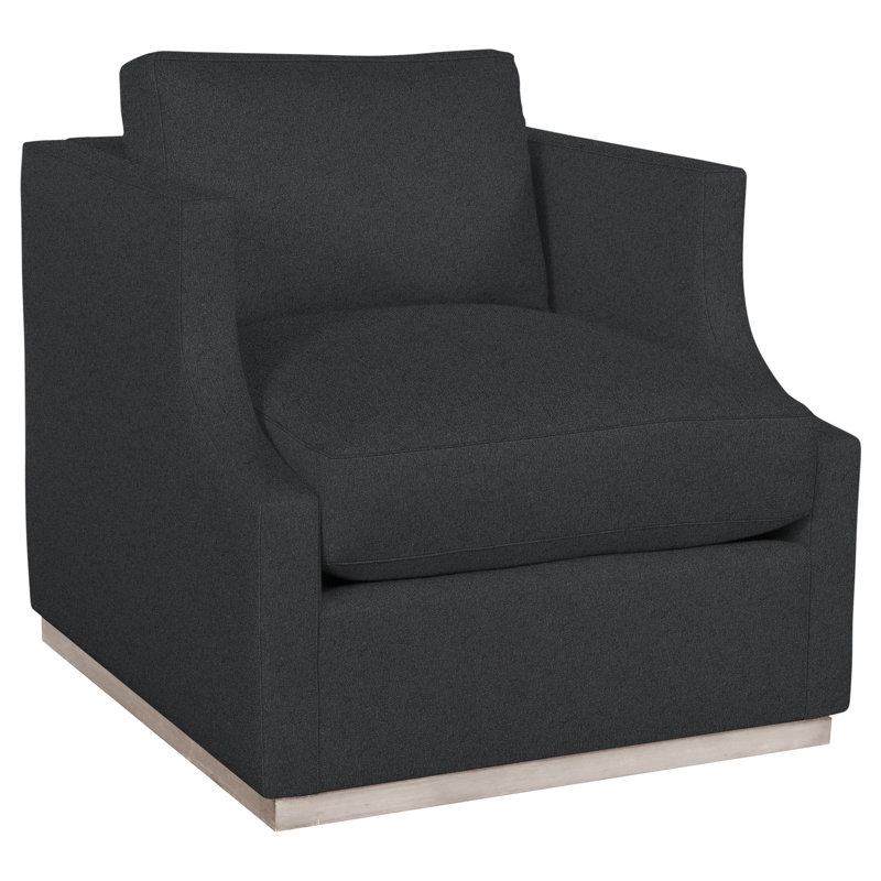 Willowbrook By Thom Filicia Armchair, Ian Lagoon, Dove Gray