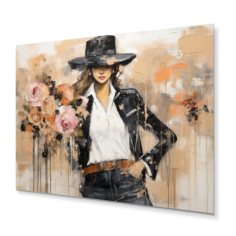 Fashion Chic - Art mural en métal Fashion, H 12 po x l 20 po x P 1 po