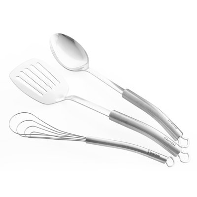 Ensemble d’ustensiles de cuisine en acier inoxydable 3 pièces Chantal
