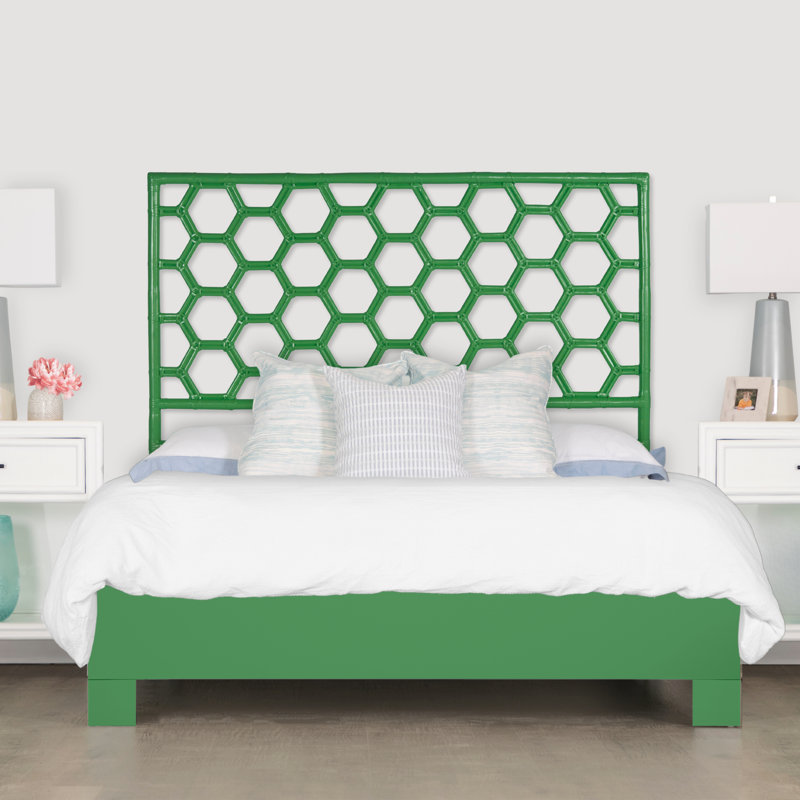 Lit plateforme Honeycomb, Vert vif, Simple extra long