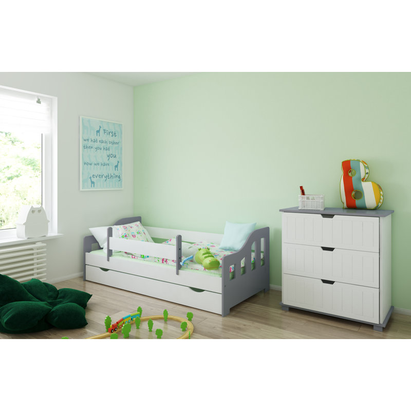 Lawrence Cabin Bed with Storage Included, 70 x 140 cm, Grey
