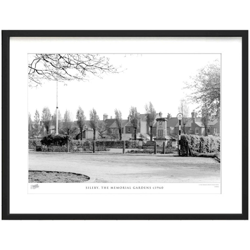 Sileby, The Memorial Gardens C1960 - Single Picture Frame Print, 43.5cm H x 53.4cm W x 2.3cm D