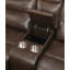 Causeuse inclinable en cuir brun GEL Match