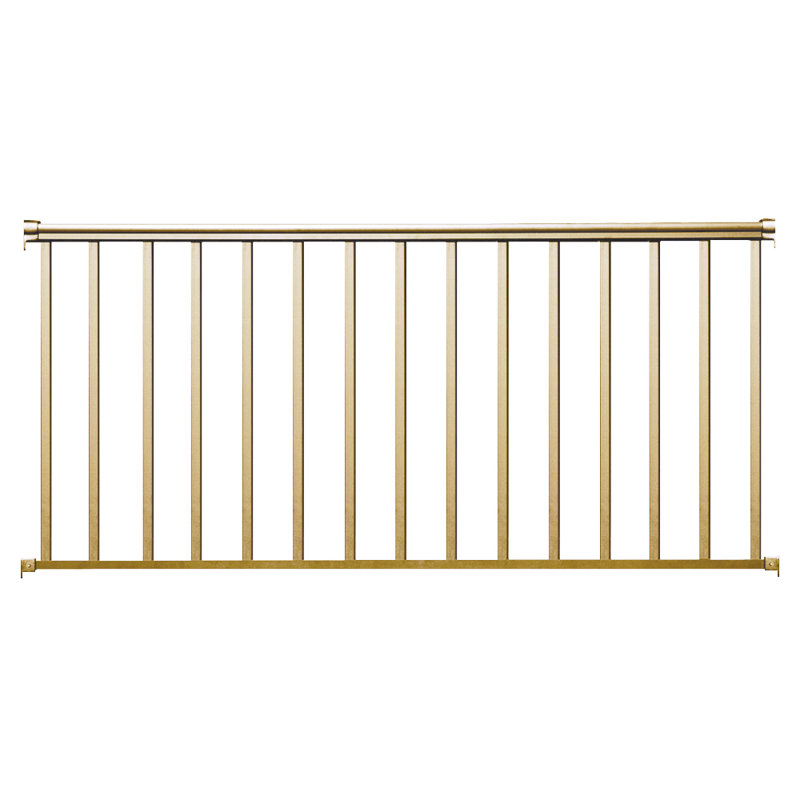 Ensemble de rampe en aluminium brun clair désert l 8 pi x H 42 po ModVue, H 3,5 pi x l 8 pi x P 3 po, Désert brun clair