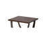 Table d'appoint avec plateau en placage de bouleau et structure en métal sans support transportable en bois brun foncé Richer