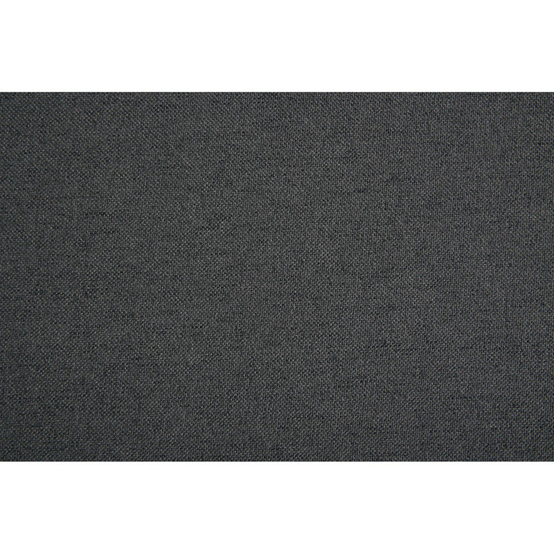 Canapé modulaire rembourré avec deux chaises longues, Lin gris foncé