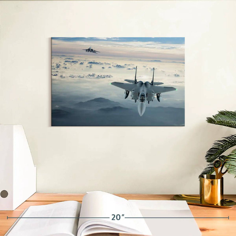 Avion de chasse Mait F-15, H 8 po x l 12 po