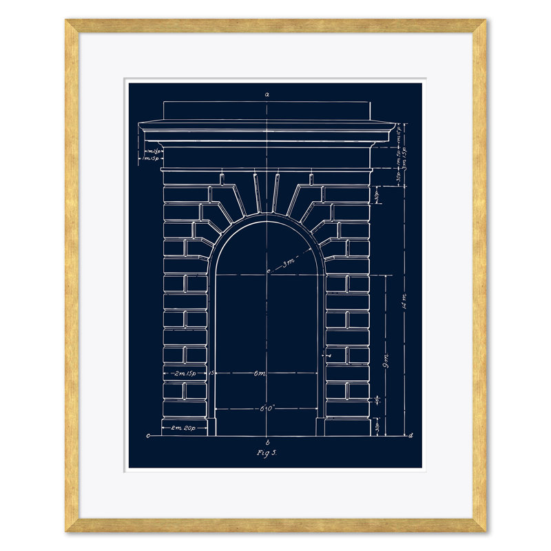 Blue Arch Figure 6, 4 & 5 Giclee Print by David Phoenix