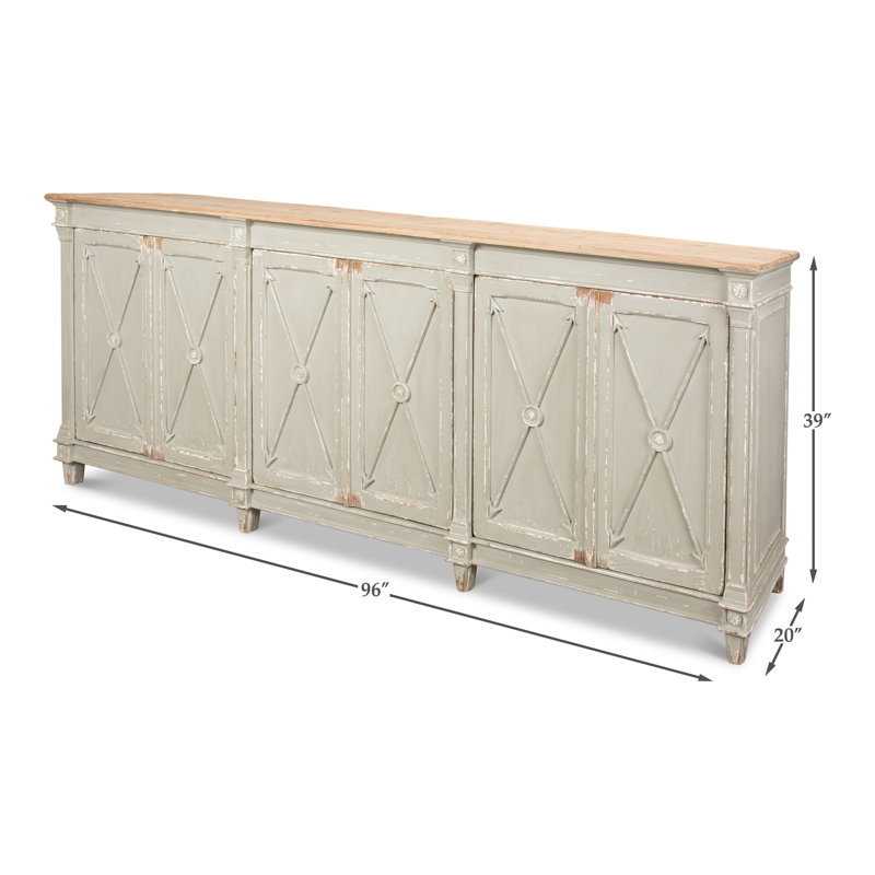 Monarda 96'' W Solid Wood Sideboard