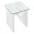 Ondine Glass Top Side Table In Spiced Apple-105698031