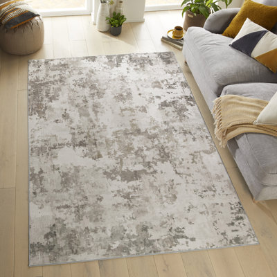 Keira Abstract Machine Printed Area Rug