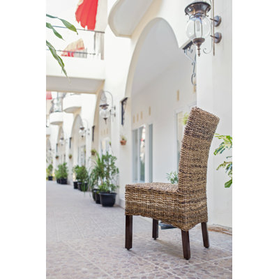 Chaise d'appoint Saratoga en abaca tissé naturel