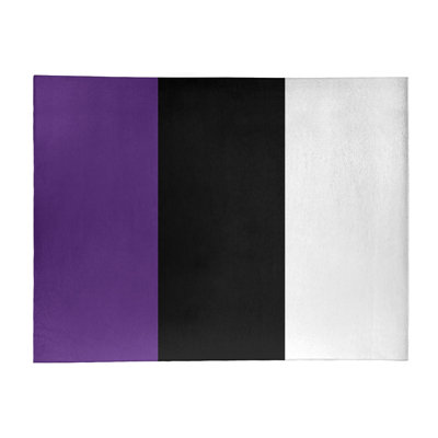 Tapis mauve rayé/noir de zone
