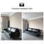 Causeuse-coussin standard en cuir véritable noir
