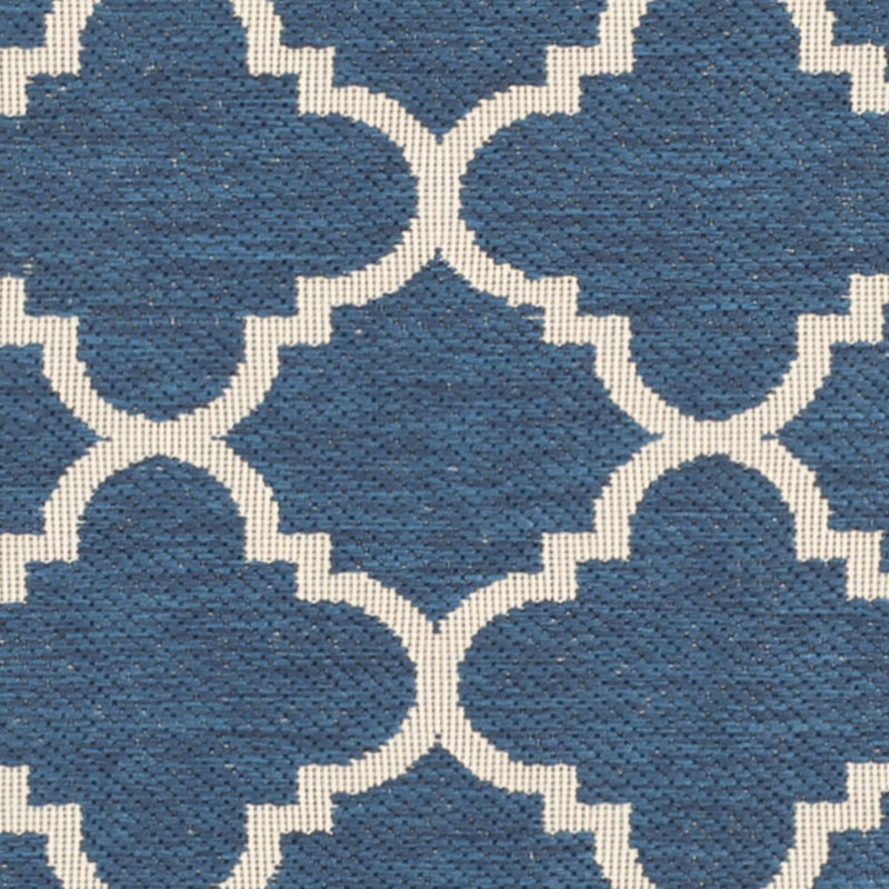 Herefordshire Performance Geometric Indoor/Outdoor Area Rug, Square 4'