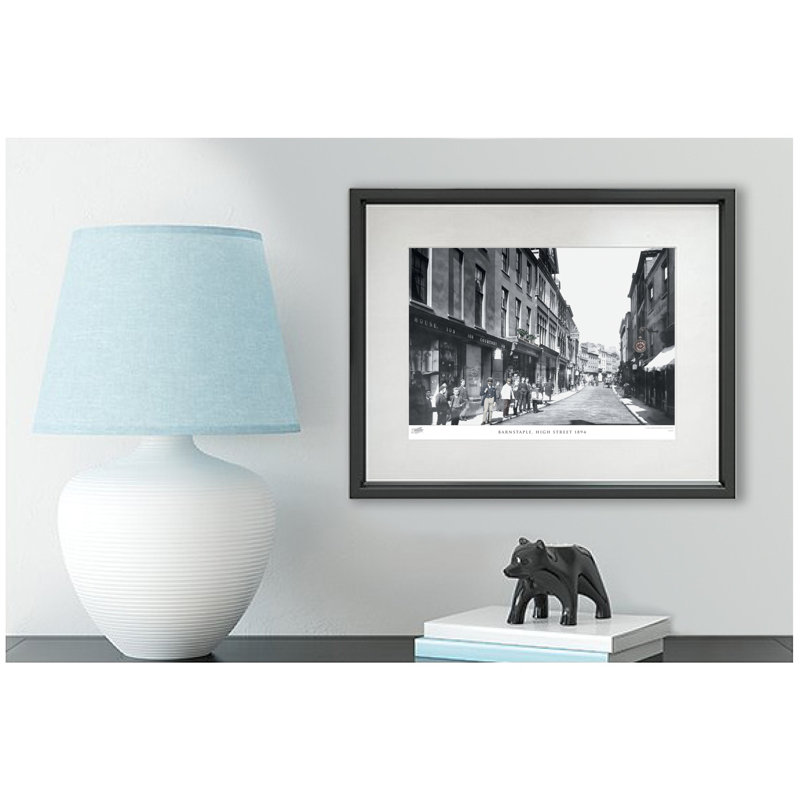 Barnstaple, High Street 1894 - Single Picture Frame Print, 28cm H x 36cm W x 2.3cm D