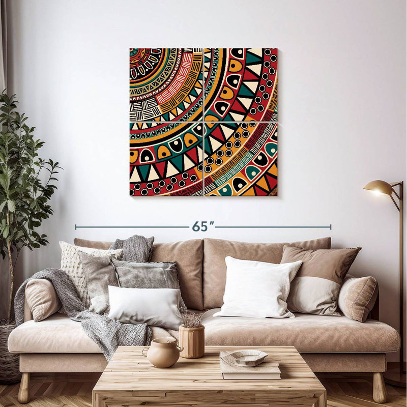 Motif africain Kerner, H 38 po x l 38 po