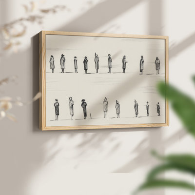 Vintage Sketch Work-LVI -Framed Print - Restickable
