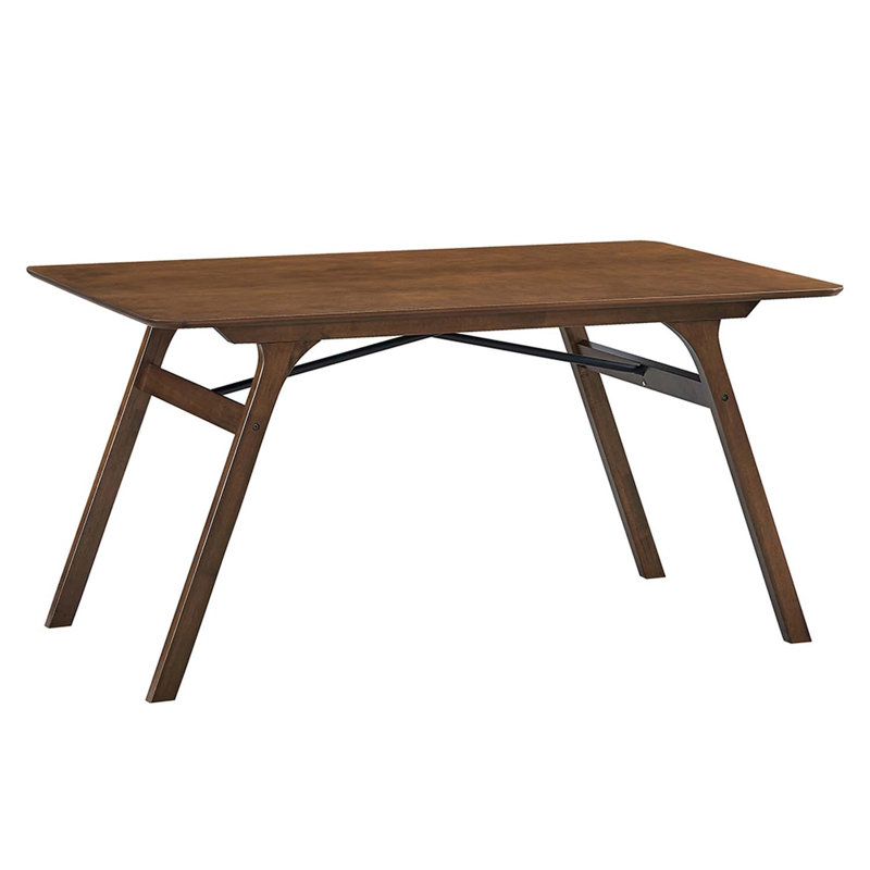 59" Kaela Rectangular Dining Table, Walnut Finish