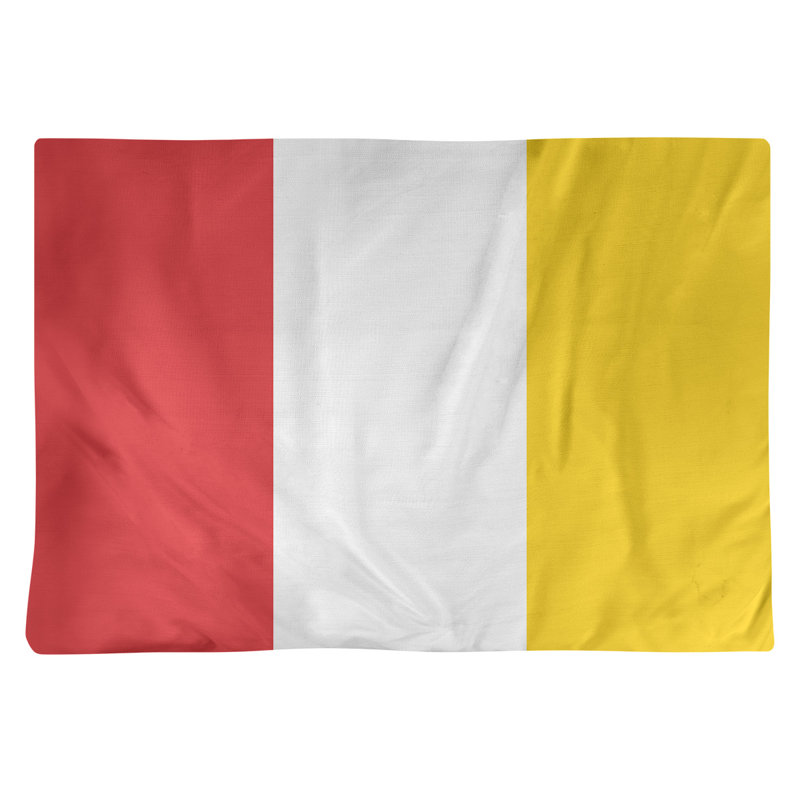 Récapitulatif de 18 po Maryland, Blanc / Jaune, Polyester sergé