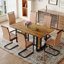 Ensemble de table de salle à manger rectangulaire moderne avec 6 chaises en porte-à-faux CasaMod