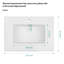 Lavabo de salle de bain rectangulaire en céramique avec trop-plein 18,5 po APRESSHUI
