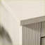 Bureaux, bureau d'ordinateur de ferme avec tiroirs de rangement Armoires, blanc crème | Panneau de fibres à densité moyenne | Tablettes réglables