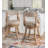 Michele Swivel Upholstered Counter Stool-1391616485