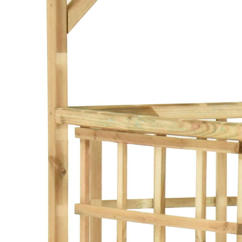 Murphy 168cm H x 140cm W Wood Lattice Panel Trellis