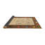 Tapis abstrait beige / rouge / vert Schlitz-1918889702