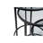 Modern Nesting Table Set (3 Pieces), Black Tempered Glass & Metal Frame, Small: 13.4 x 19.7 x 13.4 in, Medium: 16.5 x 21.3 x 16.5 in, Large: 19.7 x 22.8 x 19.7 in | Stylish Industrial Design, Perfect for Living Room & Office