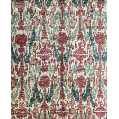 Hand-Knotted High-Quality Red Area Rug