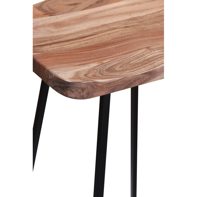 Evis Solid Wood Counter Stool, Tan, Bar Stool (30" Seat Height)