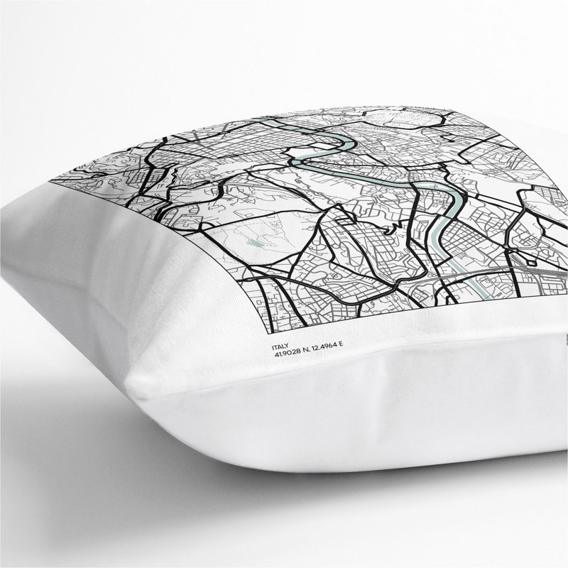 Square Cushion, 55cm H x 55cm W x 20cm D, White