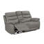 Ensemble 3 pièces: canapé inclinable électrique, causeuse console et fauteuil inclinable coulissant brun-349944247