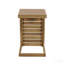 Table de bout en C brun