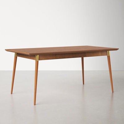 Meridian 69'' Walnut Wood Dining Table