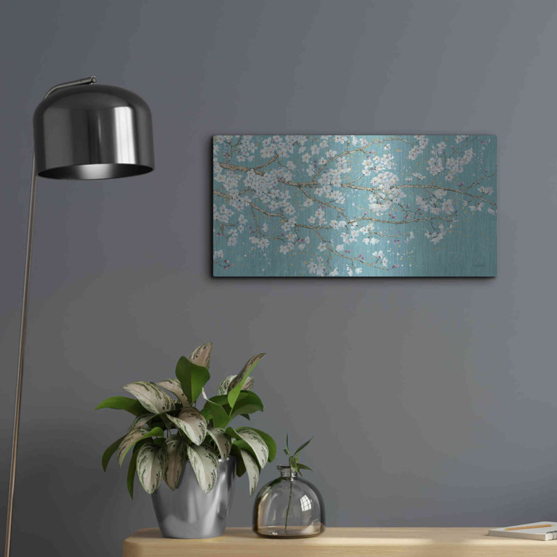 «April Breeze I TEAL» par James Wiens, H 12 po x l 24 po