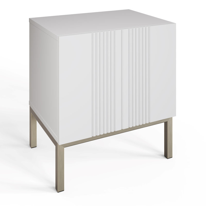 IONA Lamp Table, White