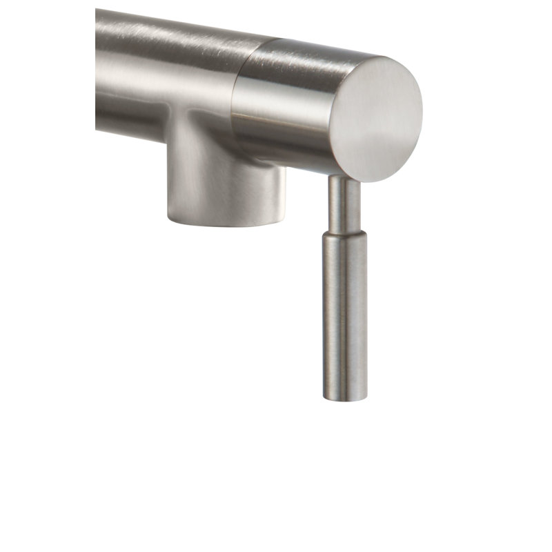 Corsano Contemporary Pot Filler Dual Handle Wall with ST Series Handle, Satin Nickel