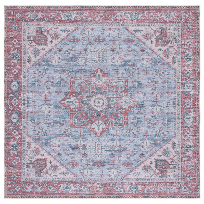 Tucson Performance Machine Washable Southwestern Rug, Square 8'