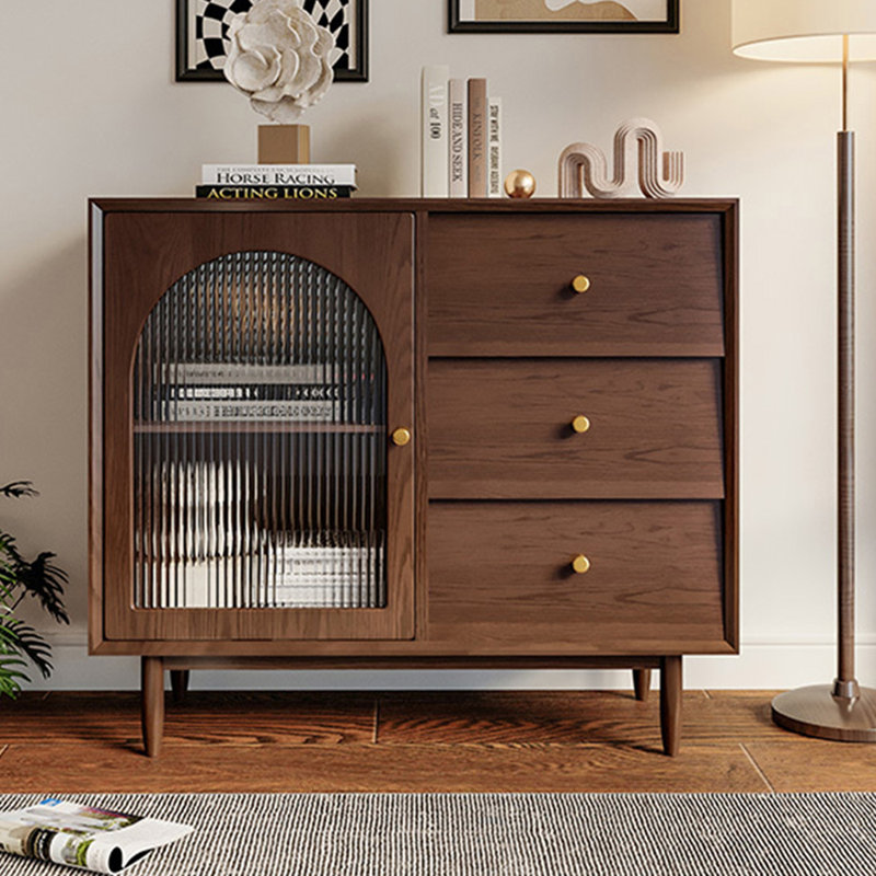 Armoire d'appoint moderne et multifonctionnelle, Brun