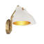 Elyse 2 - Light Dimmable Armed Sconce in White/Brass-1199422903-1199422902