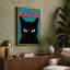 The Black Cat Retro - Wrapped Canvas-2133066817-2133067709